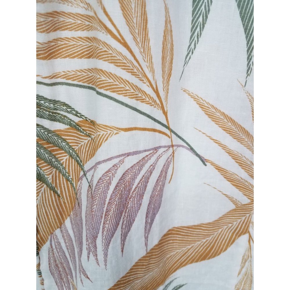 Tahari Women's Sz. S 100% Linen Tropical Palm Flutter Sleeve Dress NWT - Picture 7 of 7